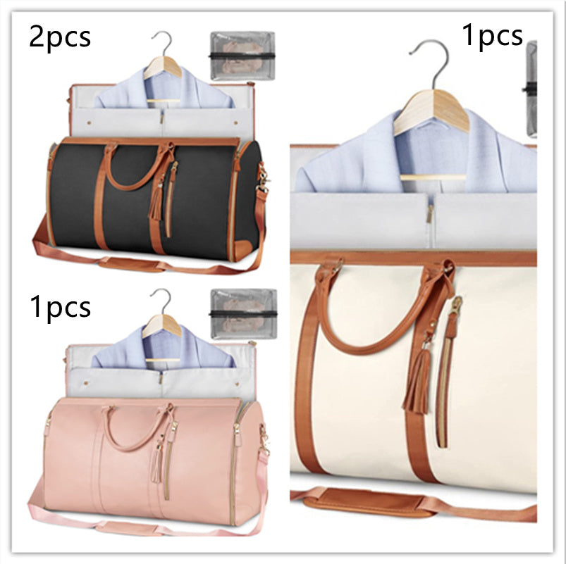 Large Capacity Travel Duffle Bag Women&#39;s Handbag Folding Suit Bag Waterproof Clothes Totes