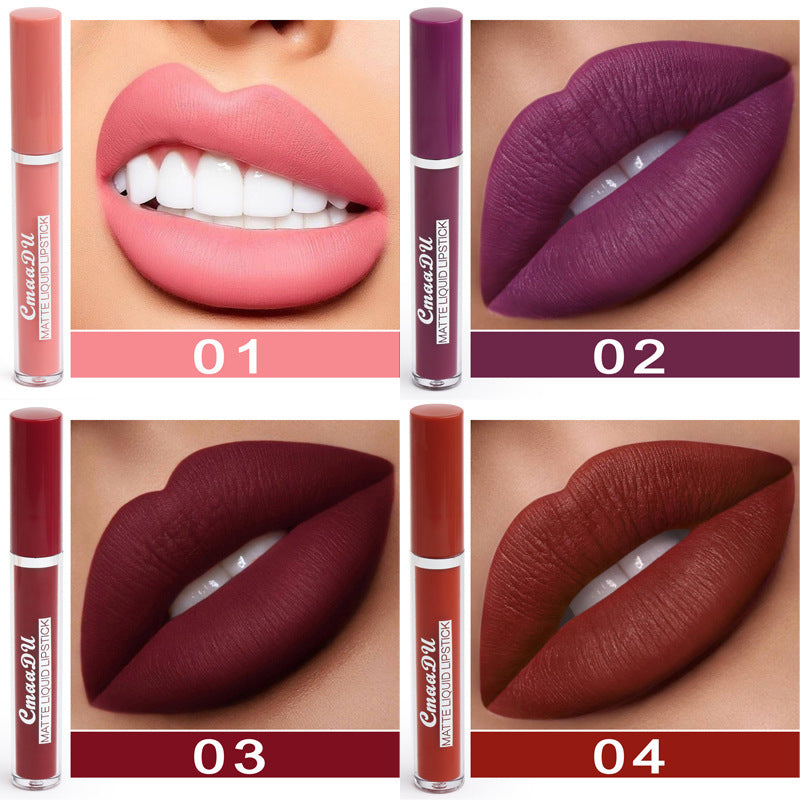 Women&#39;s Non-stick Cup Waterproof Matte Lipstick