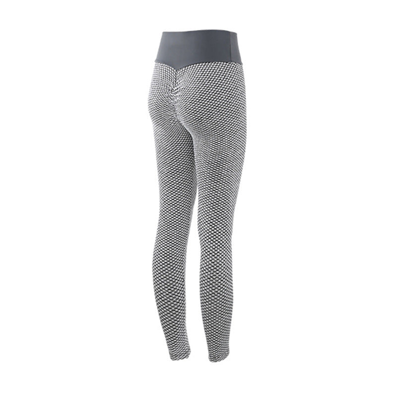 Plaid Leggings Fitness Yoga Pants Women&#39;s Seamless High Waist Breathable Gym Leggings