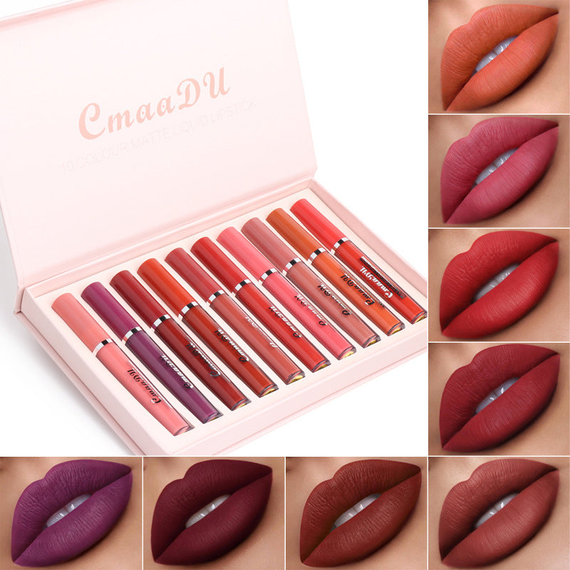 Women&#39;s Non-stick Cup Waterproof Matte Lipstick