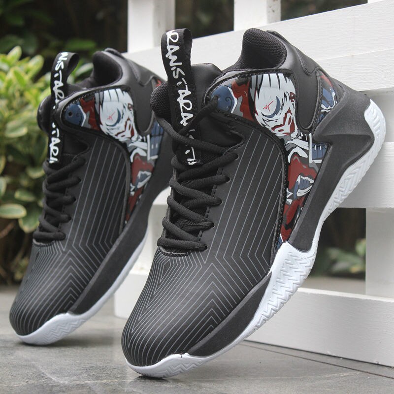 Basketball Shoes For Men High-Top Sneakers Male Cushioning Comfortable Sneakers Athletic Training Leather Sport Shoes Zapatos