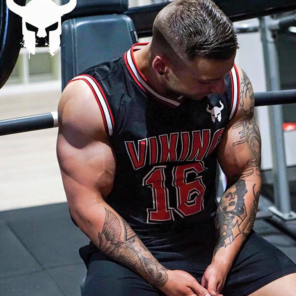 Bodybuilding Tank Tops Men Gym Fitness Sleeveless Shirt Male New Stringer Singlet Summer Casual Fashion Printed Undershirt Vest