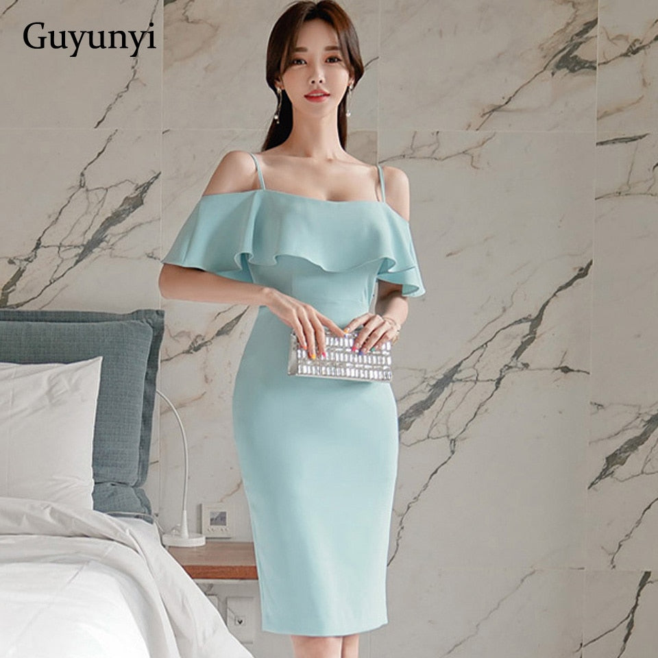 Temperament Elegant Party Dress 2022 Summer Simple Small Side Folds Sexy Sling Sleeveless High Waist Tight Dress Women