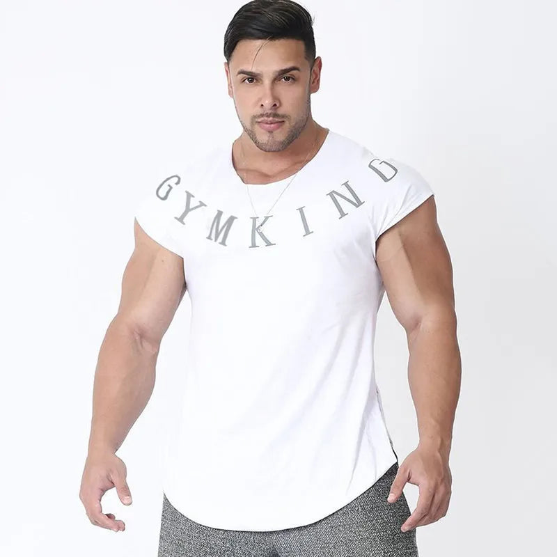 New large-type men Gyms T-shirt Fitness Bod Running t