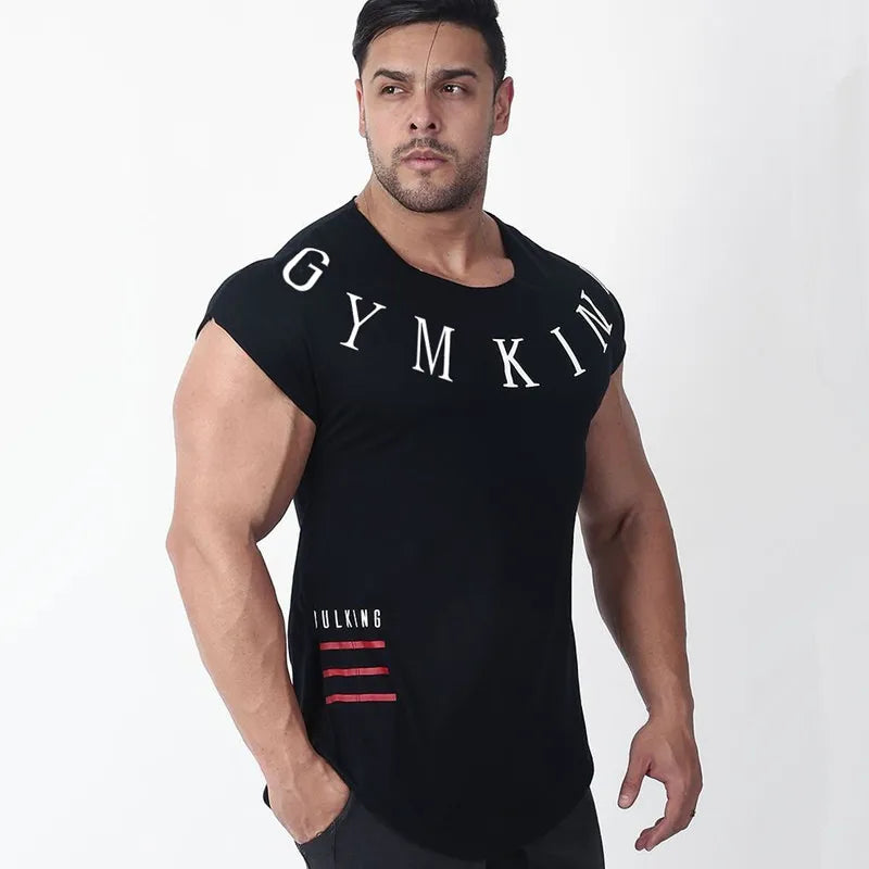 New large-type men Gyms T-shirt Fitness Bod Running t