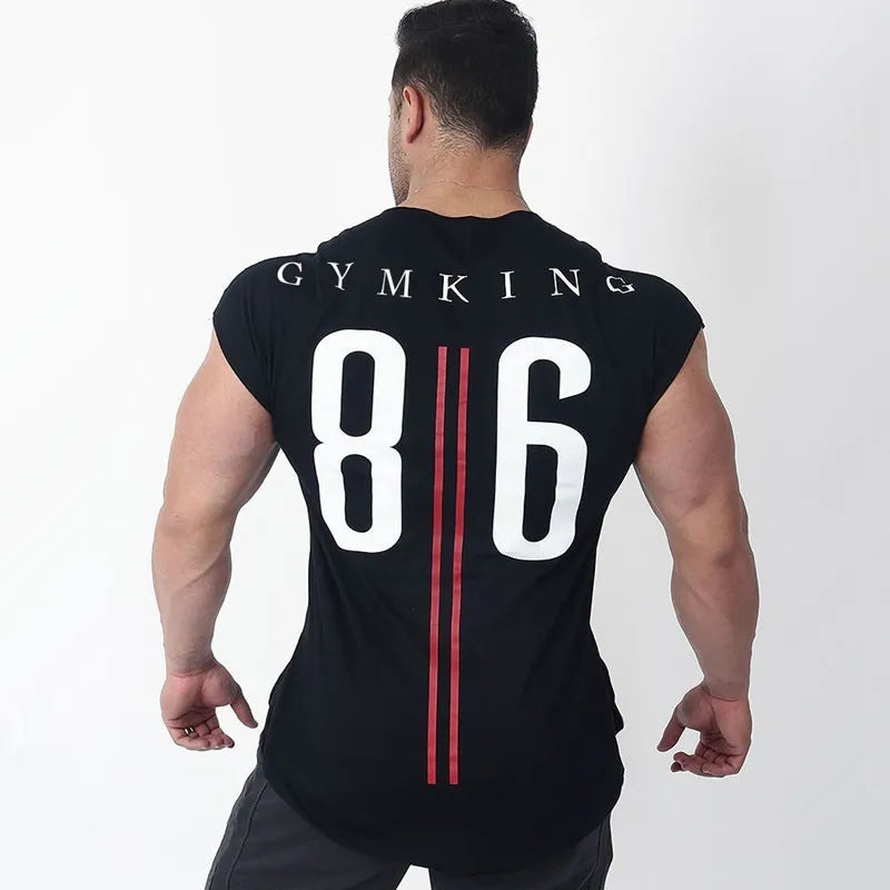 New large-type men Gyms T-shirt Fitness Bod Running t