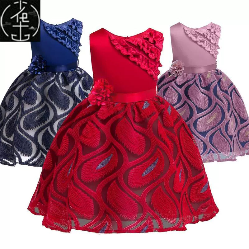 1-10Y Baby Girls Dresses Children Summer Clothes Kids Dress