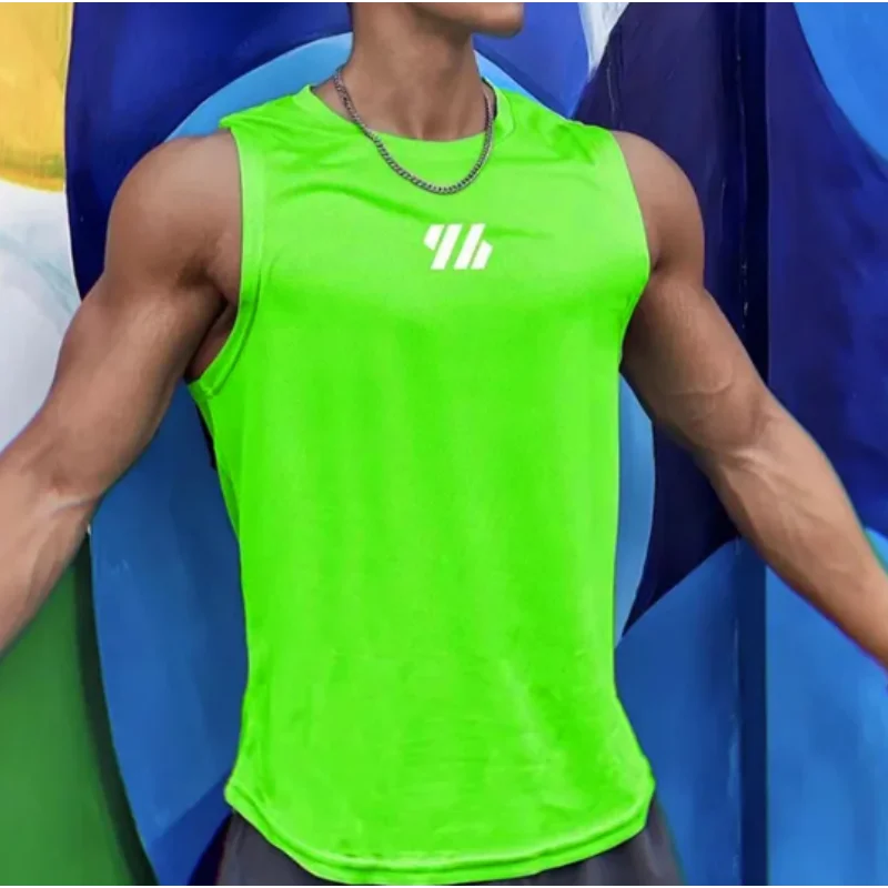 2024 newest Summer Gym Vest High Quality mesh Shirt