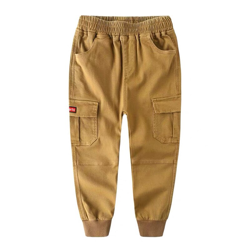 2023 New Fashion Teen Boys Cargo Pants Autumn Winter Thicken Boys Trousers Casual Kids Sports Pants 4-13 Years Children Clothing