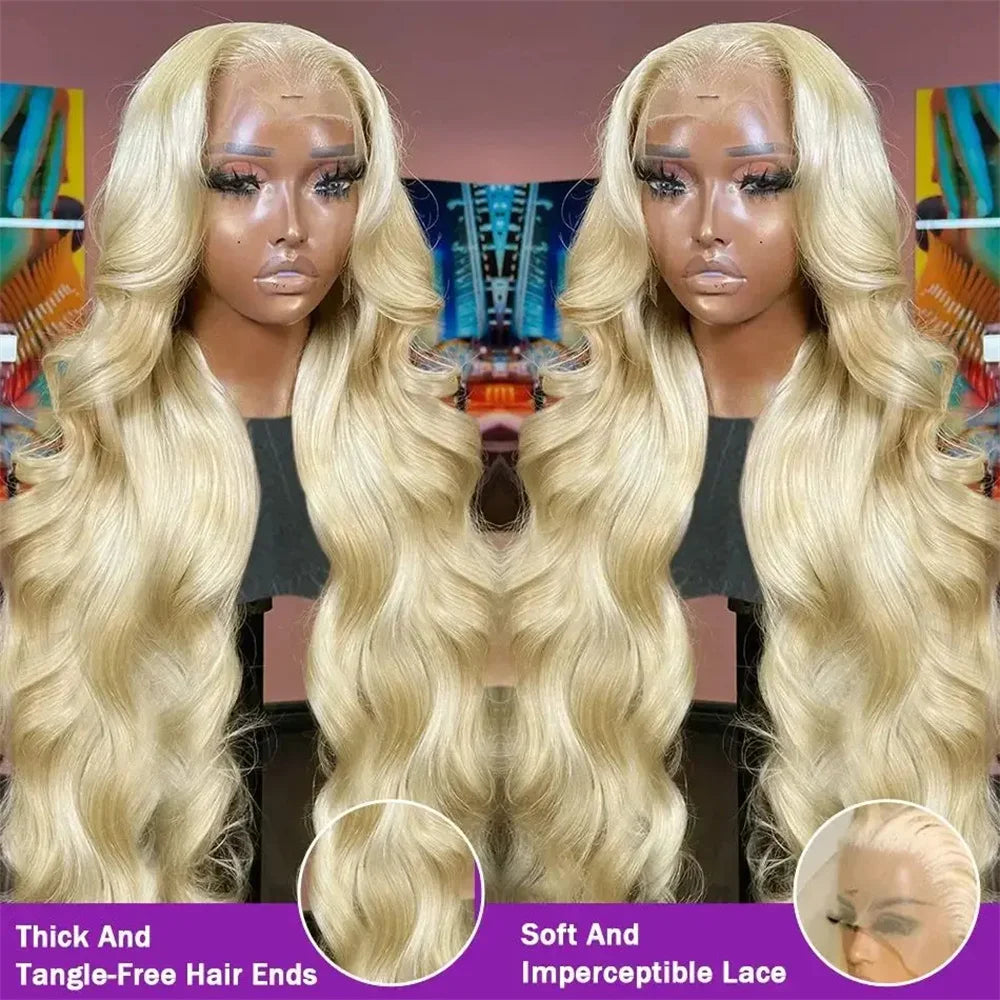 30 38 Inch Honey Blonde 613 HD Lace Frontal Wigs 113x6 body wave human hair 100% Brazilian 13x4 lace front wigs Women