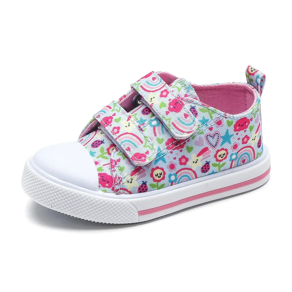 Cute Boys Kids Canvas Shoes Hook &amp; loop shoes