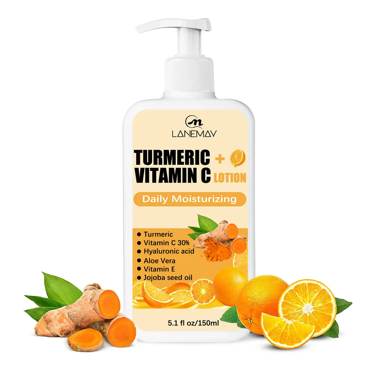 150ml Turmeric Body Lotio reduces fine line and wrinkles moisturizing daily Daily