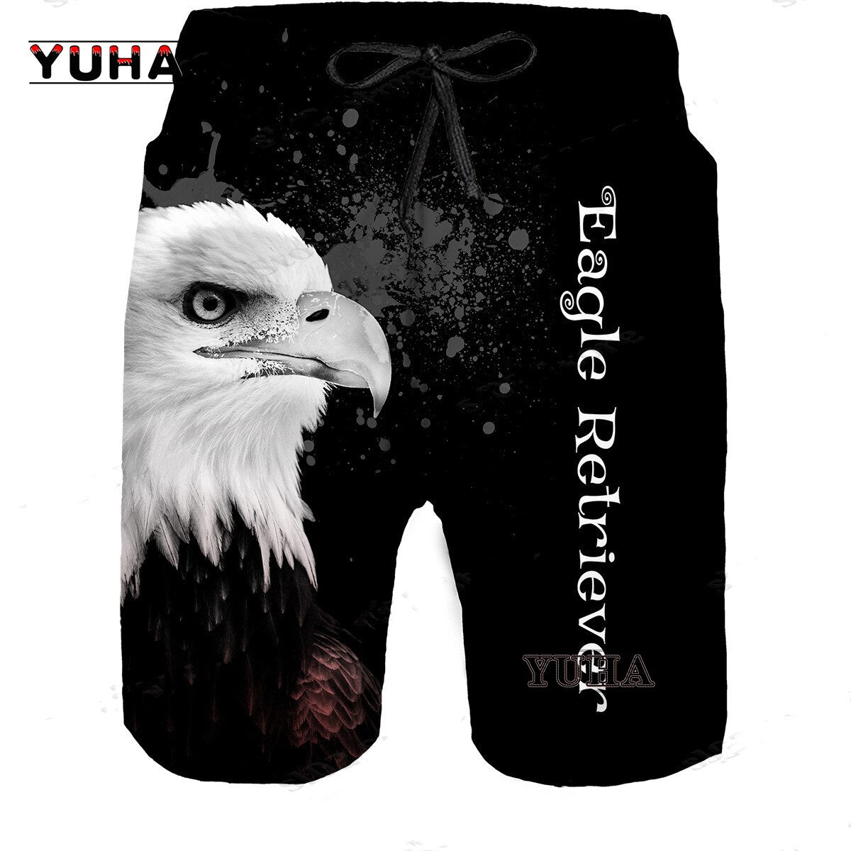Beach Pants Cool Men White Bald Eagle Animal Camouflage Printed Casual Pants Outdoor Street Style T Shirt Shorts Male Set Chanda