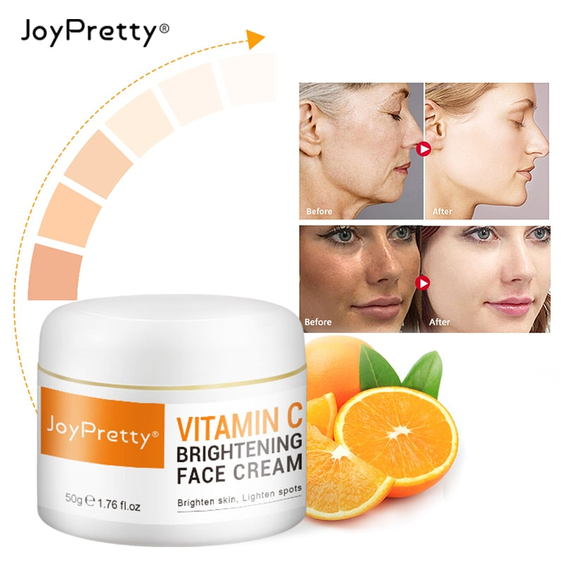 Vitamin C Face Cream Skin Care Dark Spots Remover Whitening Moisturizing Anit-Aging Face Care Beauty Health