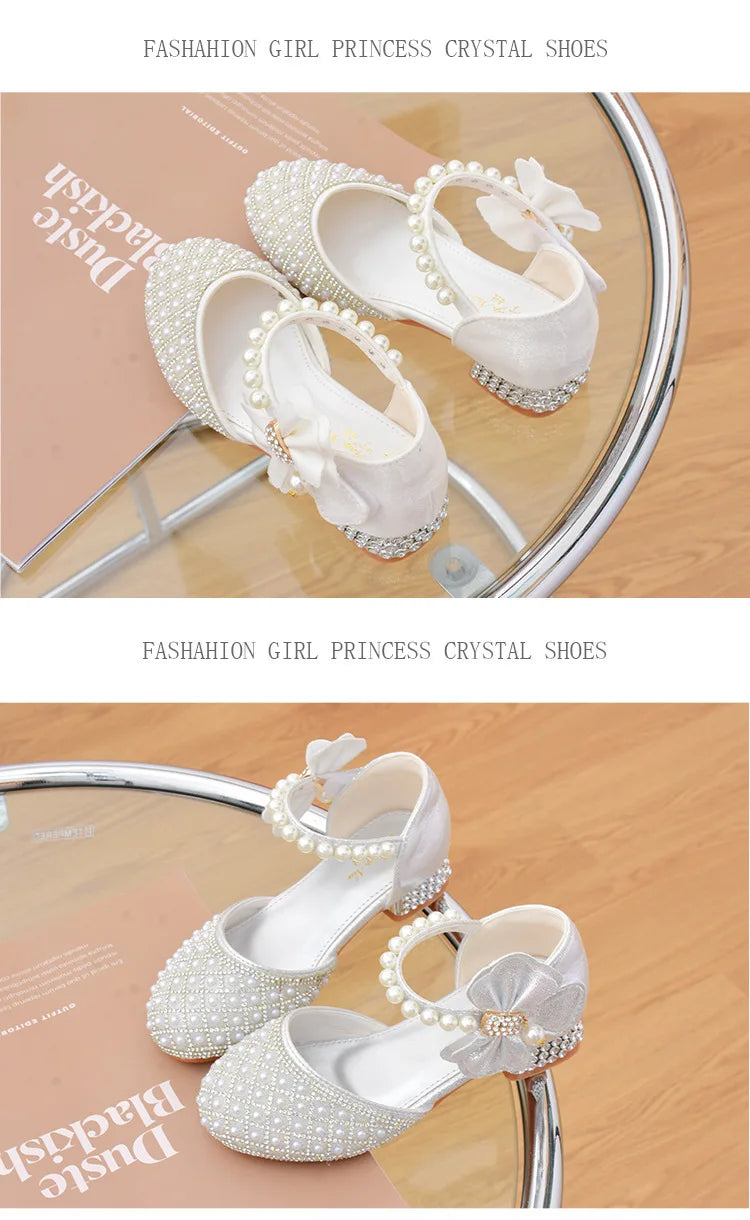 Rhinestones Princess Girls Party Shoes Children s Summer Kids Student