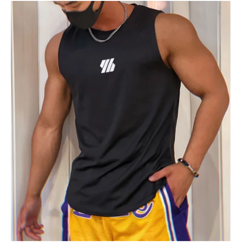 2024 newest Summer Gym Vest High Quality mesh Shirt