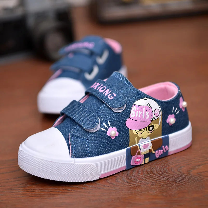 Children&#39;s Canvas Shoes Soft Bottom Fashion Kids Casual Sports Runnin Shoe Non-slip