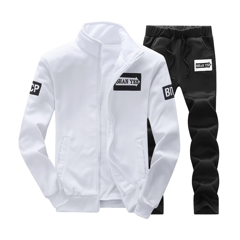 2 pcs SET SPRING TRACKSUIT MEN  WOMEN  SPORTSWEAR SWEATSHIRT SUIT