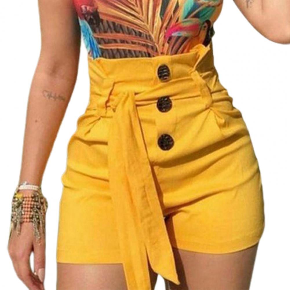 Shorts Casual Good Skin-touch Ladies Shorts Street Wear Short Pants  Simple Leisure Short Trousers for Daily Life