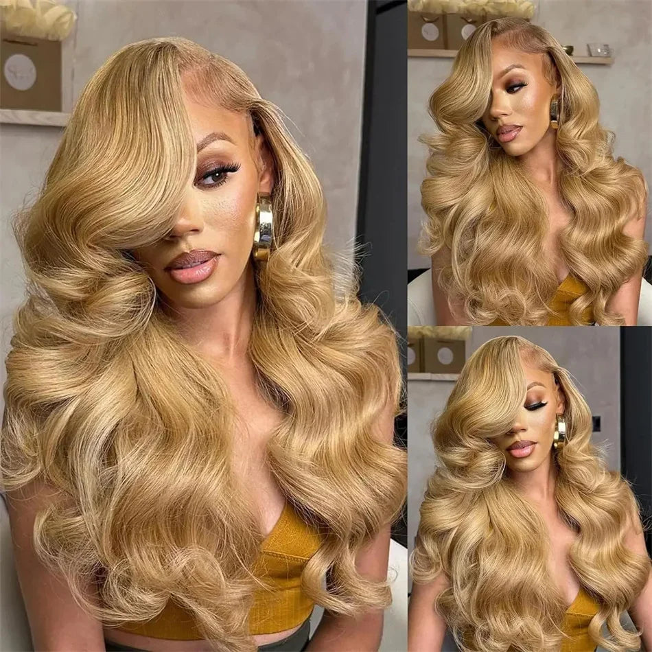 27# Honey Blonde Bundles Body Wave Human Hair Bundles Malaysian remy  hair weave 100% virgin