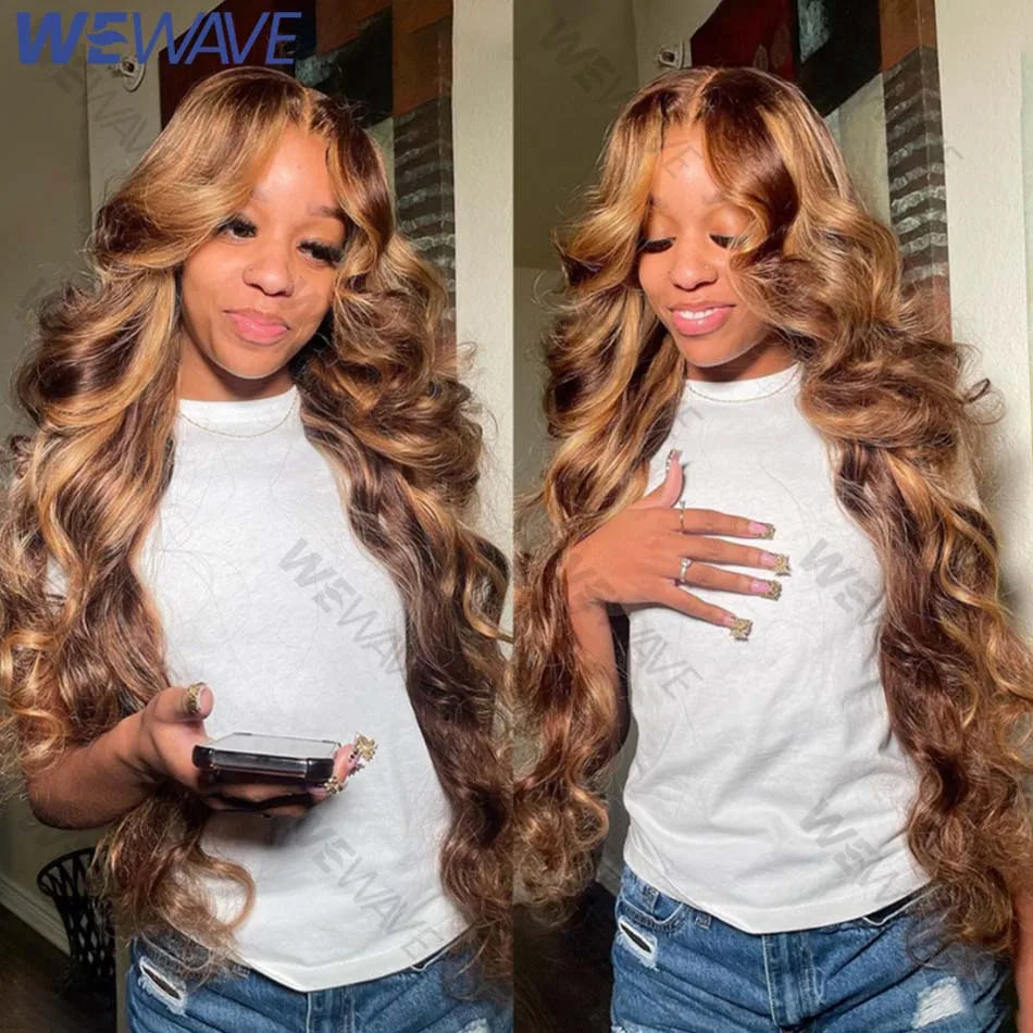 Highlight Wig Human Hair Blonde Body Wave 13X6 Hd Lace Frontal Wigs Hd Lace Wig 13X6 Human Hair 13X4 Lace Front Human Hair Wig