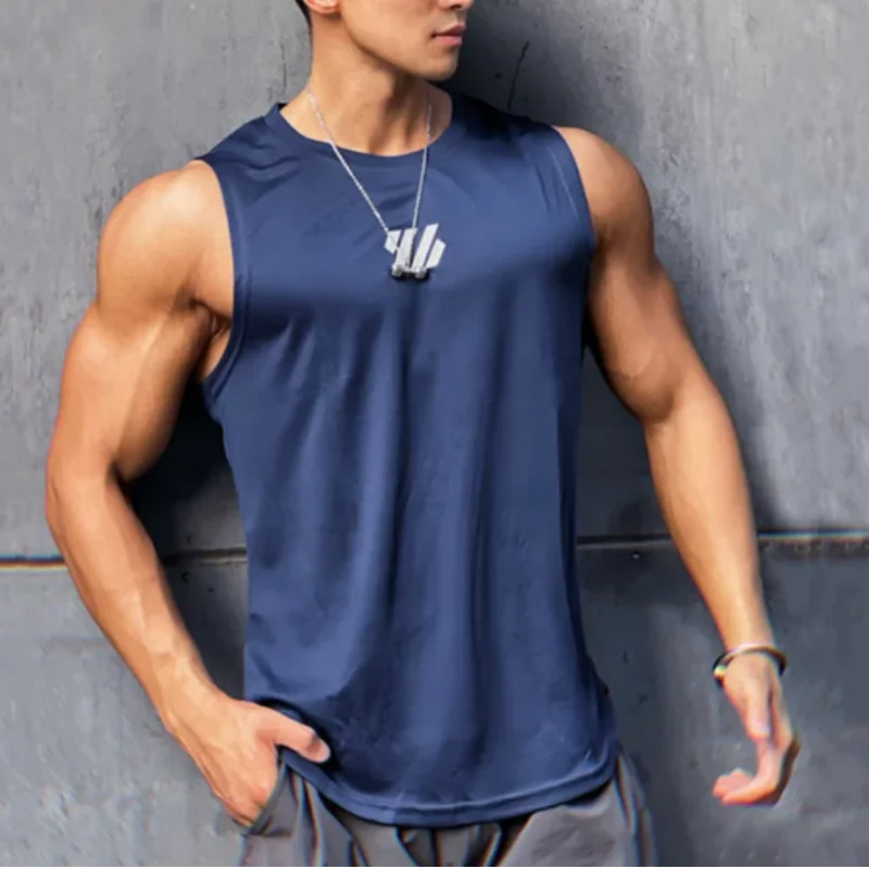 2024 newest Summer Gym Vest High Quality mesh Shirt