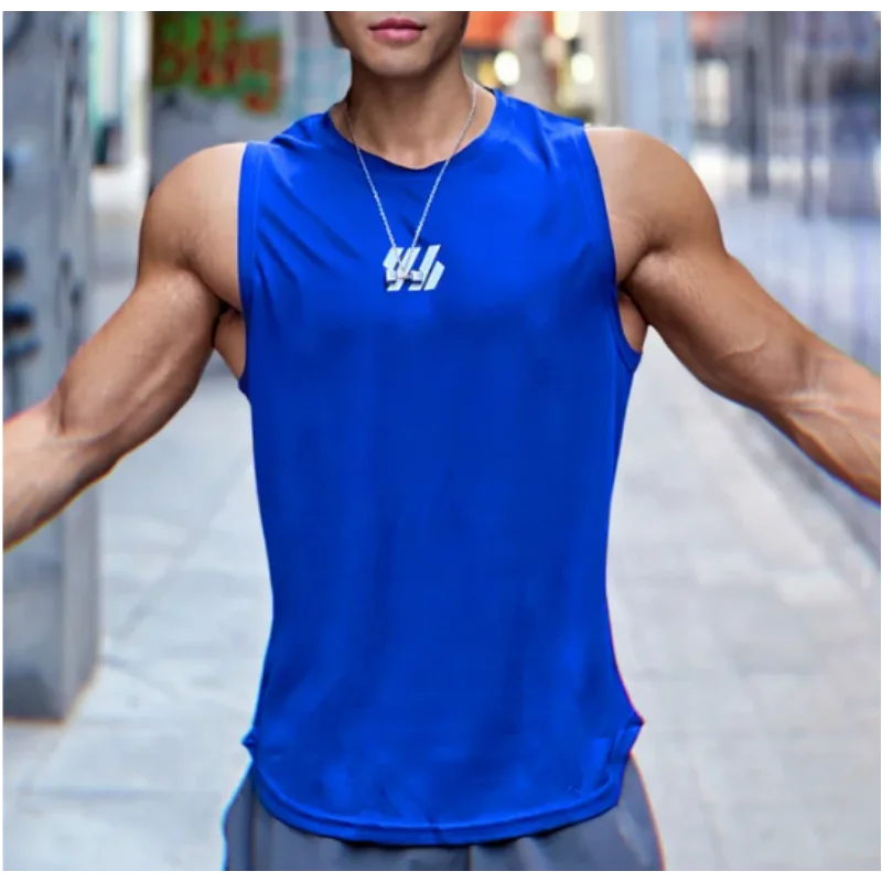 2024 newest Summer Gym Vest High Quality mesh Shirt