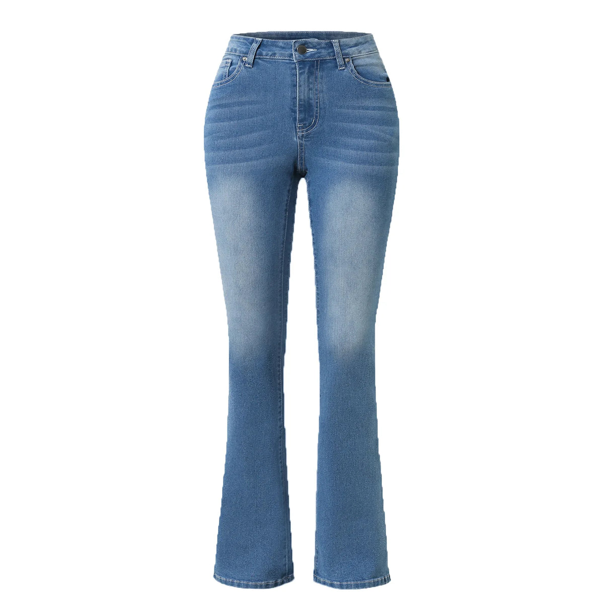 new women  stretch boot  cut jeans fashion slimfit