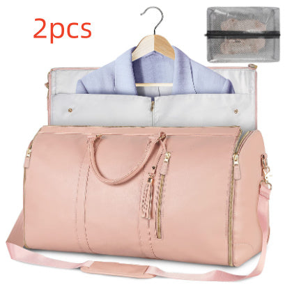 Large Capacity Travel Duffle Bag Women&#39;s Handbag Folding Suit Bag Waterproof Clothes Totes