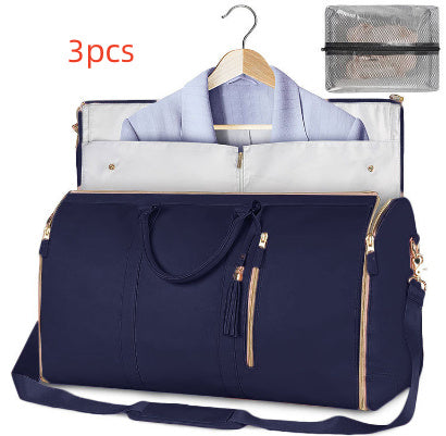 Large Capacity Travel Duffle Bag Women&#39;s Handbag Folding Suit Bag Waterproof Clothes Totes