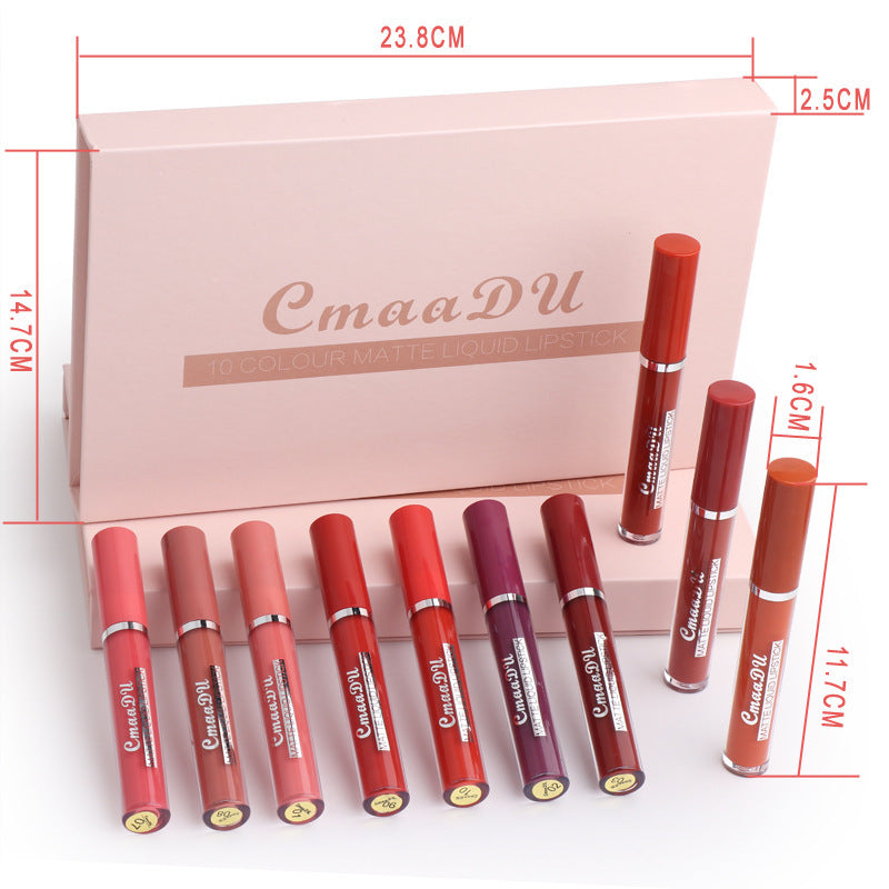 Women&#39;s Non-stick Cup Waterproof Matte Lipstick