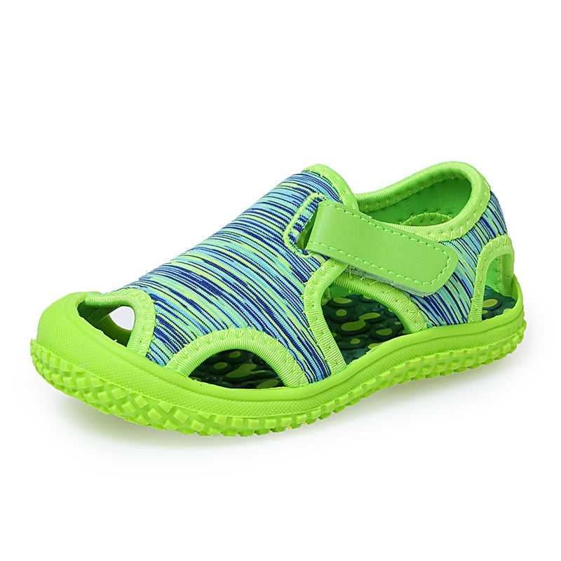 2022 Summer Children&amp;#39;s Sandals Boys Beach Sandals Solid Bottom Soft Wear non-slip Girls Baby Toddler shoes Kids Barefoot shoes