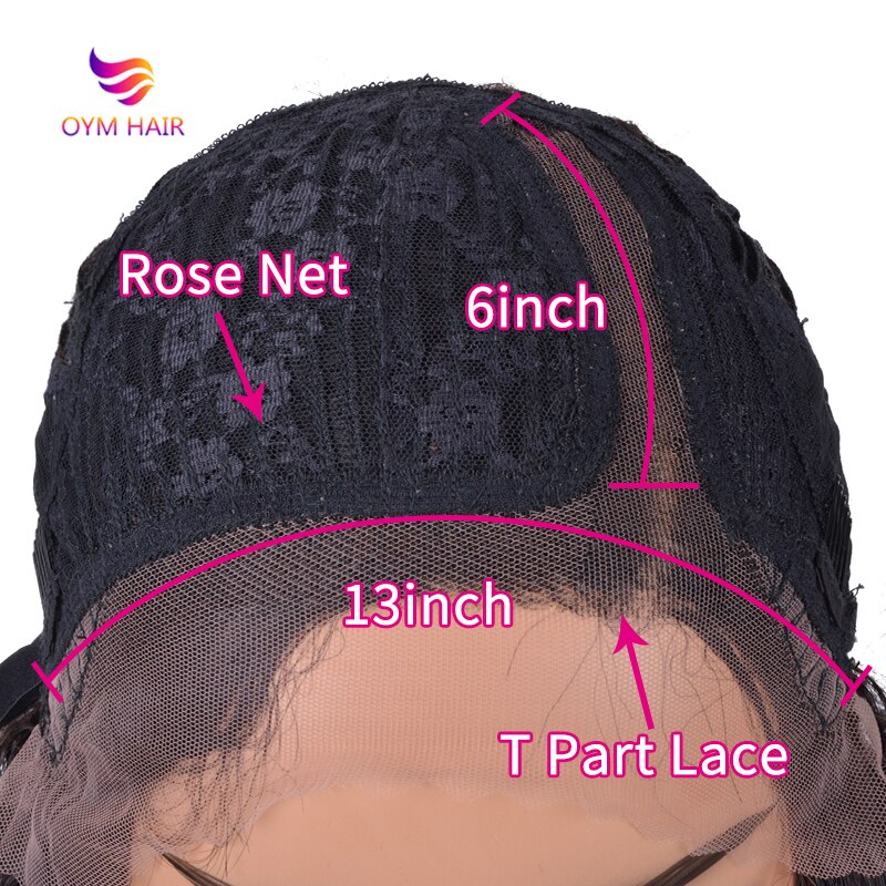 Brazilian Part Lace Bob Wig Water Wave Short Wigs Human Hair 150% Density Remy Human Hair Wigs For Black Women Right Side Part