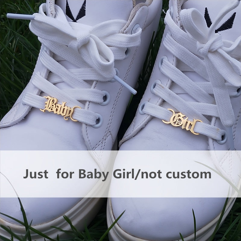 Baby Girl Shoe Tag Stainless steel Custom