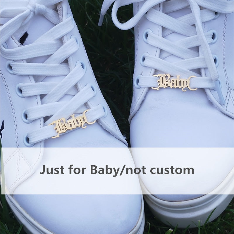 Baby Girl Shoe Tag Stainless steel Custom