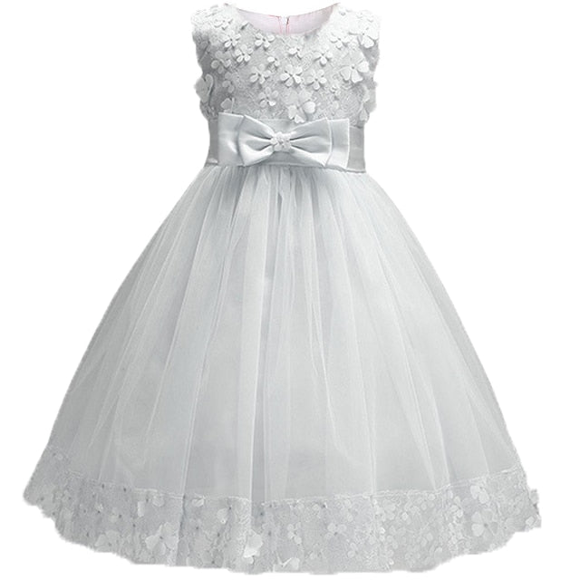 Lace Girls Wedding Party Dresses For Girl&amp;#39;s Birthday Baby Kids Costume Evening Ball Dress Teenager Vestidos Clothes