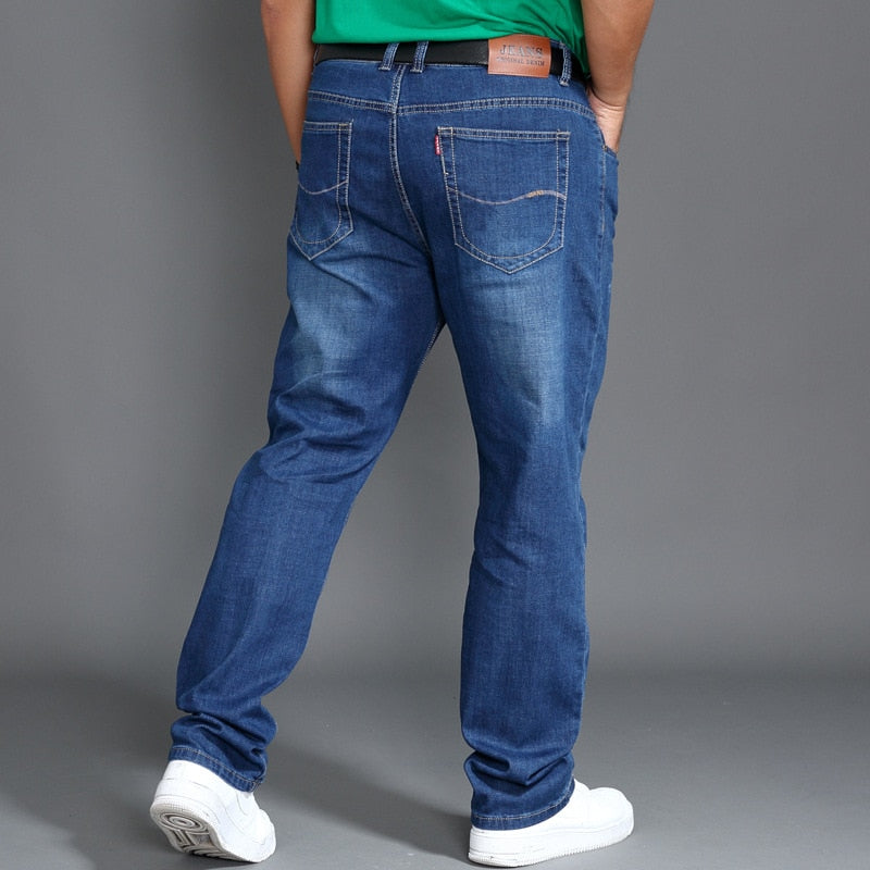 Classic Jeans Men Spring Long Pants Elastic
