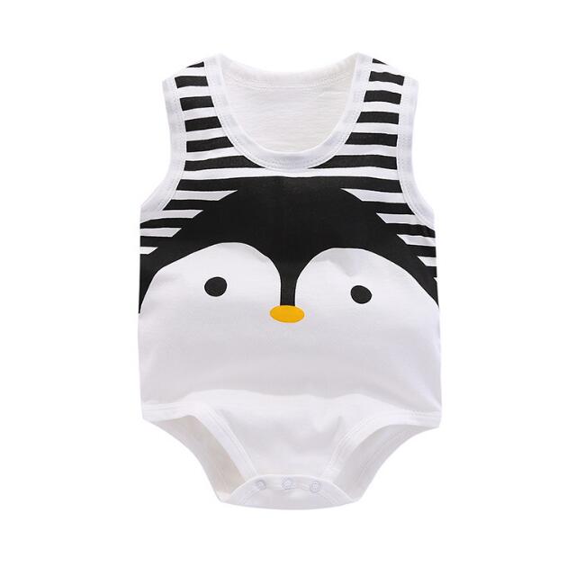 Orangemom Summer 2022 Baby Bodysuit Cute Penguin Style One Pieces Jumpsuit Cheap Baby Boy Clothes Newborn Vest Clothes Baby Boy