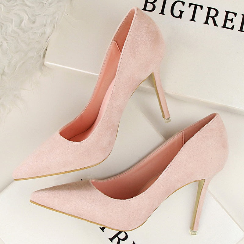 Women Pumps Fashion 9cm High Heels For Women Shoes Casual Pointed Toe Women Heels Chaussures Femme Stiletto Ladies  516-1