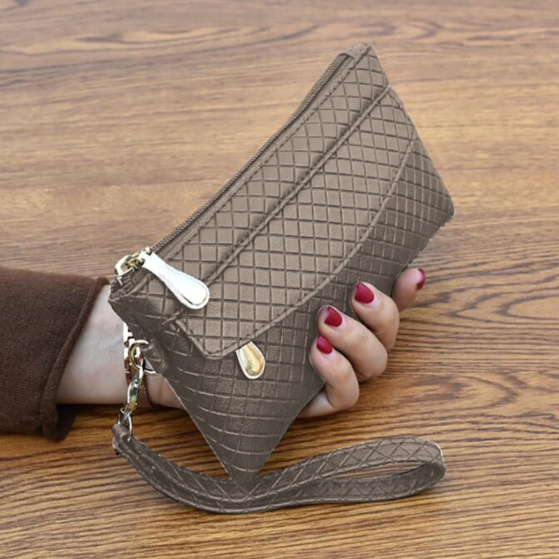 New Fashion Pu Leather Women Wallet Clutch Women&amp;#39;s Purse Best Phone Wallet Female Case Phone Pocket Purse Coin Bag