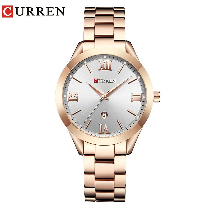 CURREN Gold Watch Women Watches Ladies 9007 Steel Women&amp;#39;s Bracelet Watches Female Clock Relogio Feminino Montre Femme
