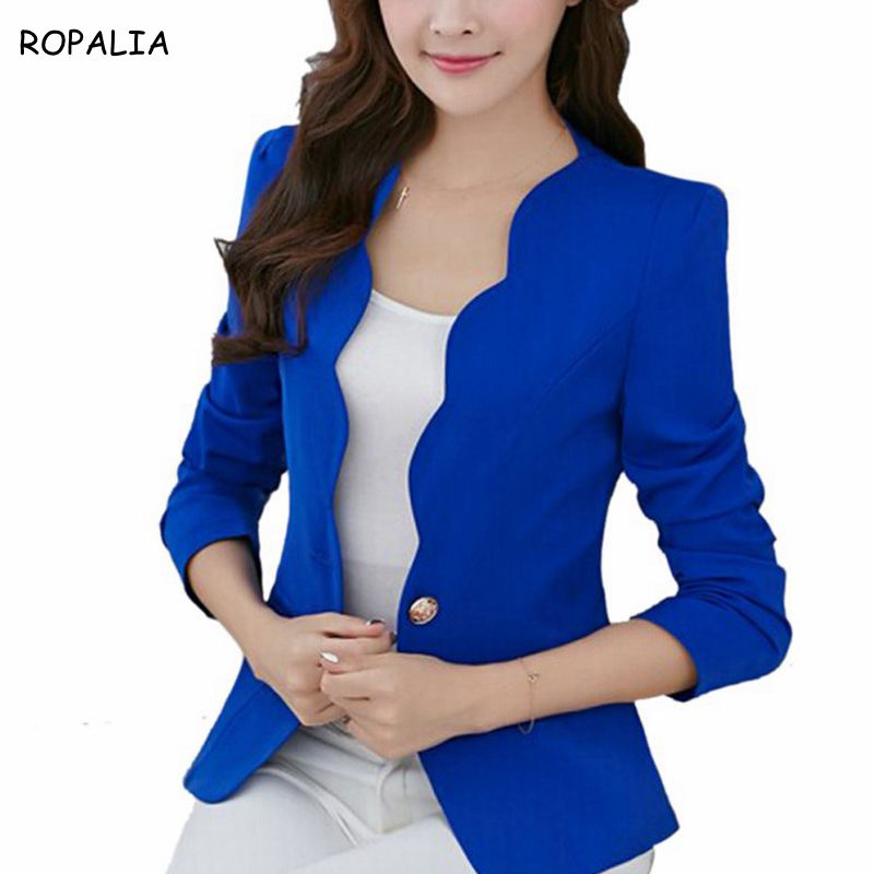 Womens Long Sleeve Blazer Suit Jacket Ladies OL Business Office Work Jacket  Coat | eBay