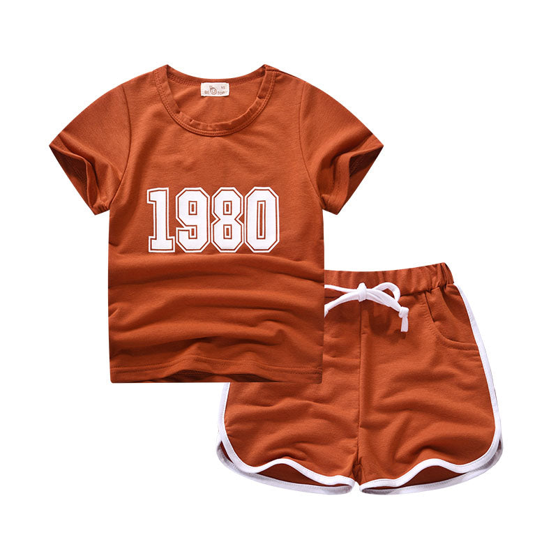 Be Top Summer Sports Korean Style Handsome Children&#39;s Clothing