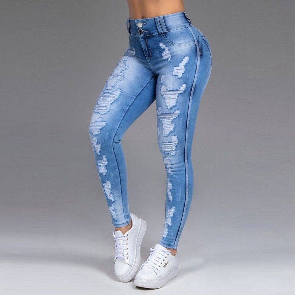 Jeans Woman Spring Autumn 2023 New Solid Side Stand Skinny Pencil Pants 7  Color Plus Size 3XL High Waist Joggers Women Trousers - Sophie's Online  Shopping