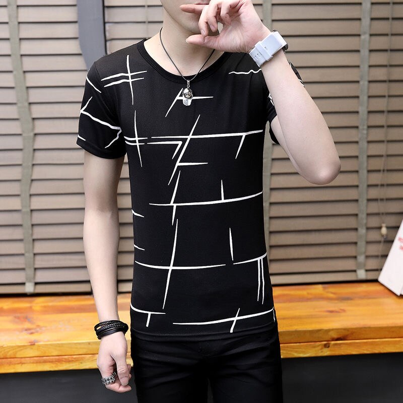 Summer New Mens T Shirts Oversized Loose Clothes Vintage Short Sleeve Fashion America  Letters Printed O Collared Tshirt