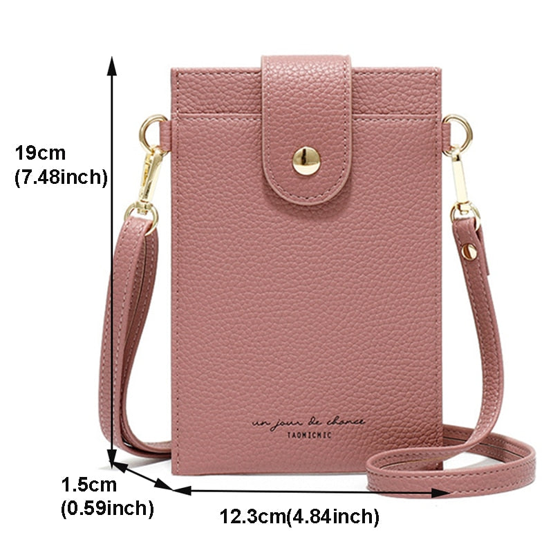 Fashion Designer Thin Messenger Bag Women Small Shoulder Bag Ladies Cell Phone Pocket Mini Crossbody Bag Female Card Purse