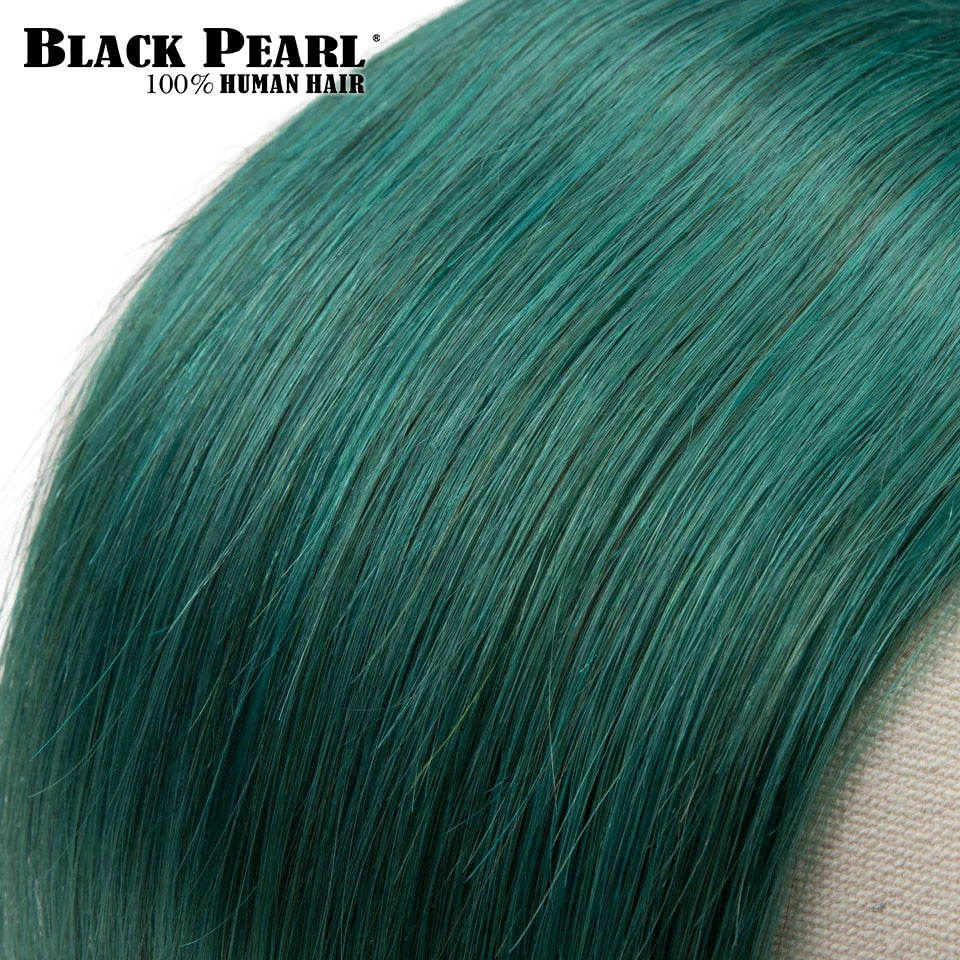Black Pearl hair Human Hair Bundles Green Brazilian Hair Weave Bundles Straight Green Sew In Hair Weave Bundles Remy Human Hair