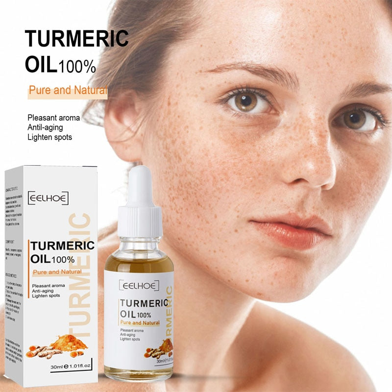 Turmeric Serum Turmeric Oil Original Lighten Spots Essential Oils Anti Aging Remove Dark Spots Pigment Corrector Whitening Skin
