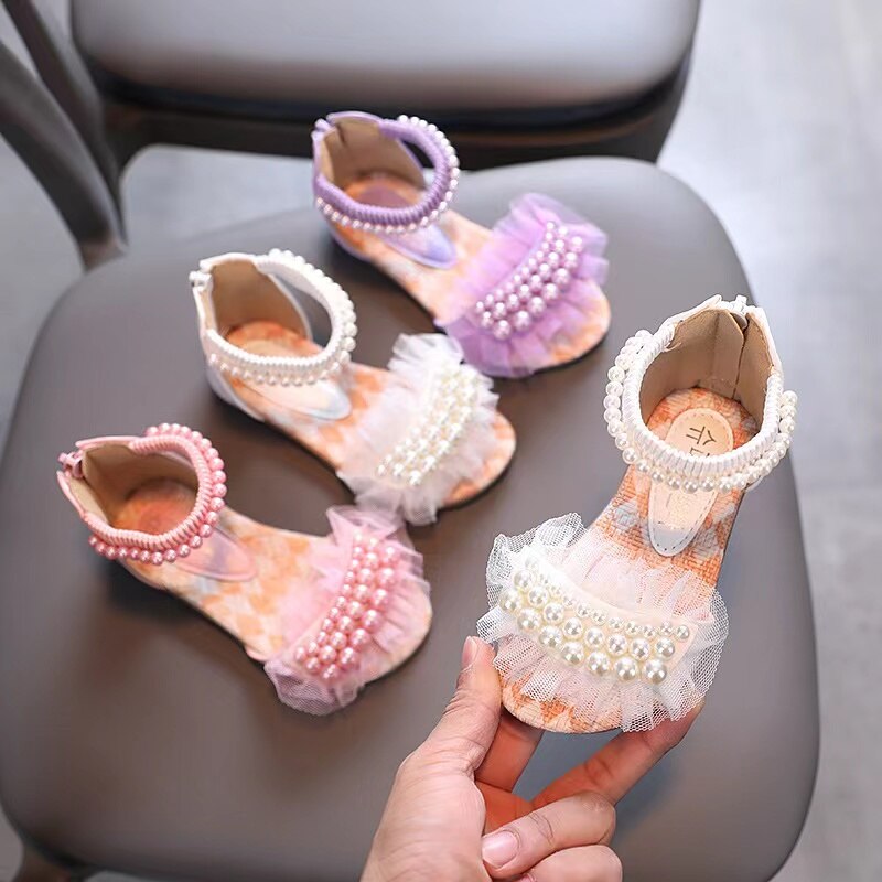 Children Sandals Girls Princess Shoes Of Kids  Summer Children Girls Sandals Designer Single Shoes Non-slip Baby Toddler Shoes