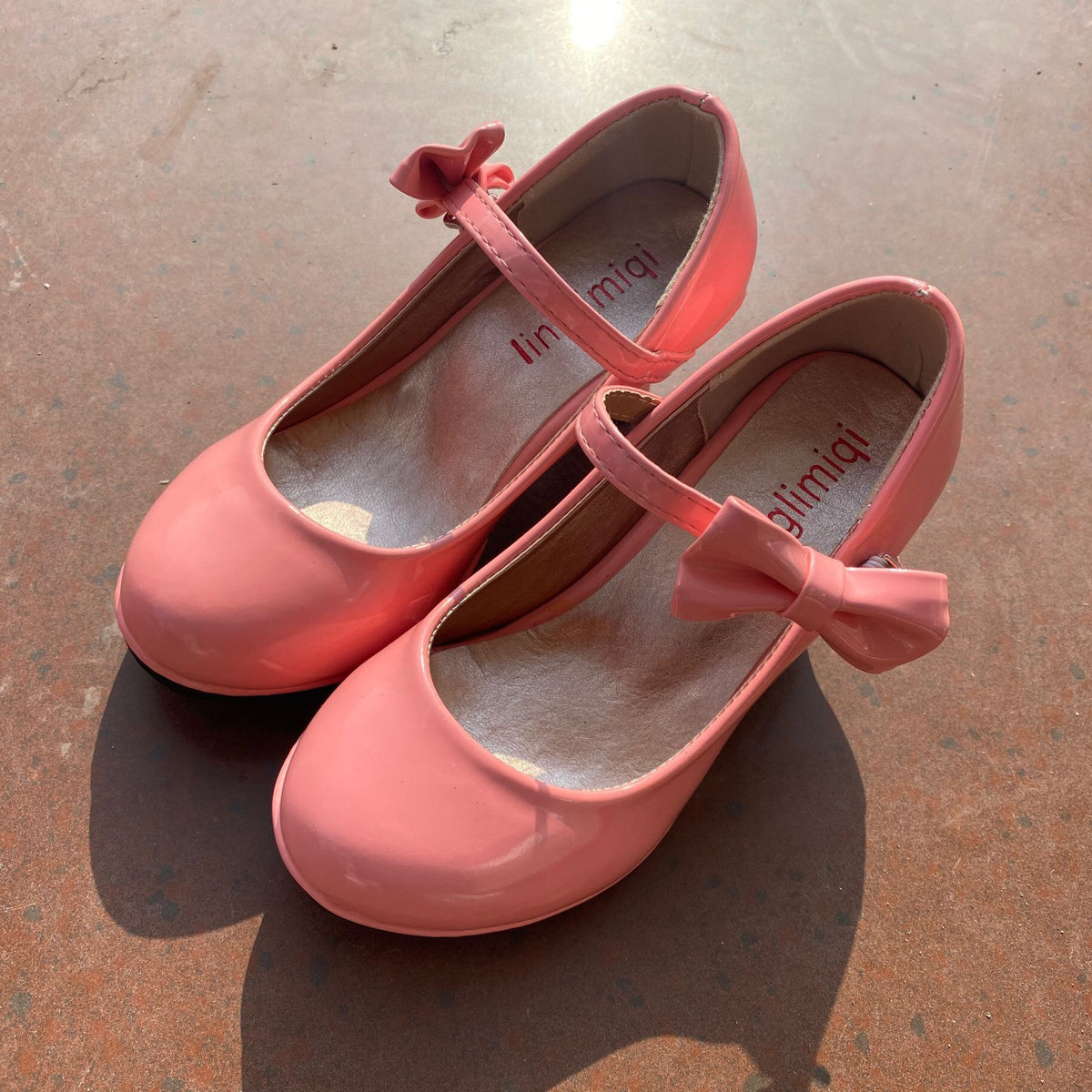 Bekamille Girls Leather Shoes Autumn Bowtie Sandals New Children Shoes High Heels Princess Sweet Sandals For Girls SZ107